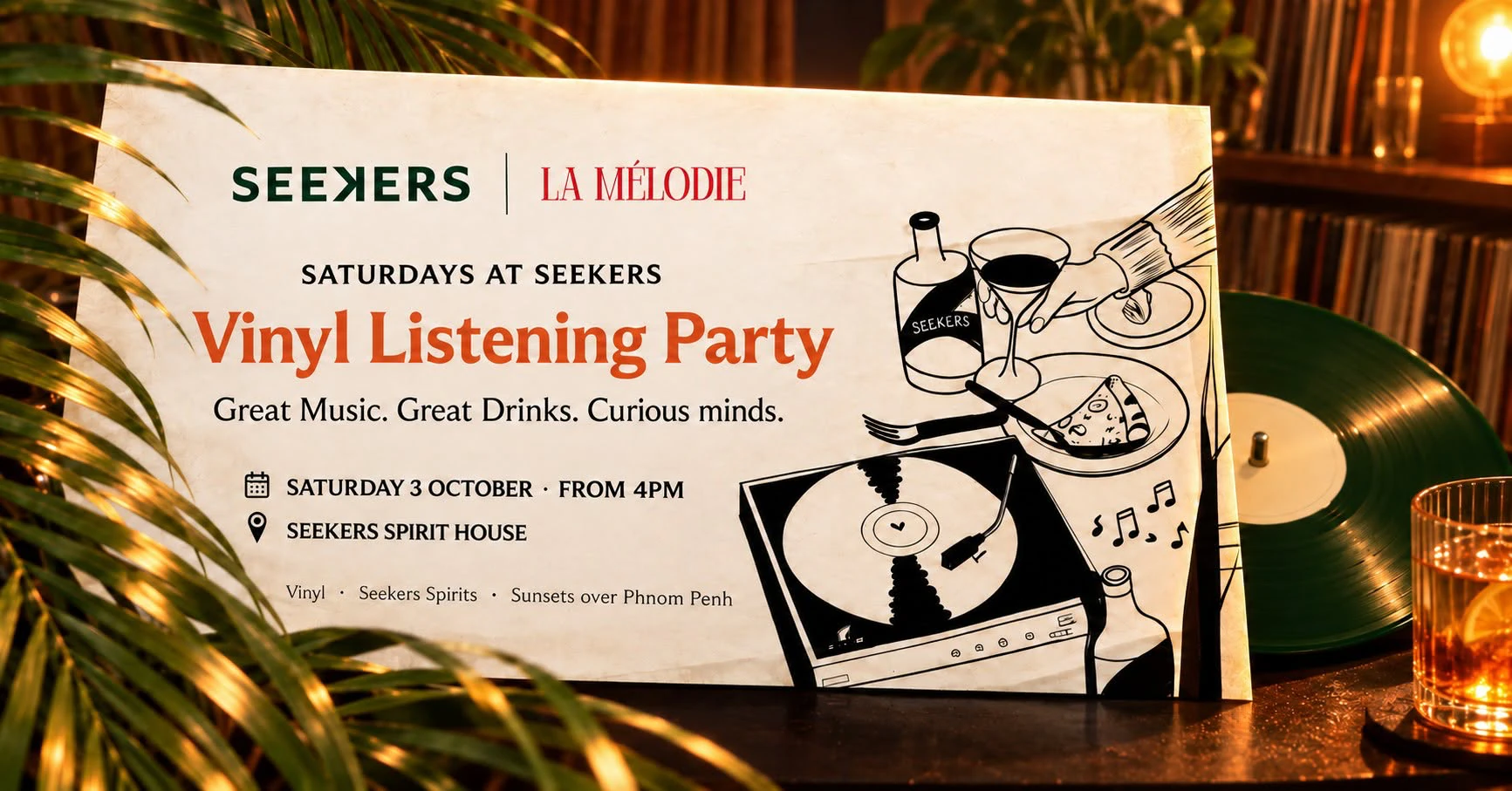 Vinyl Listening Party at Seekers - with La Mélodie